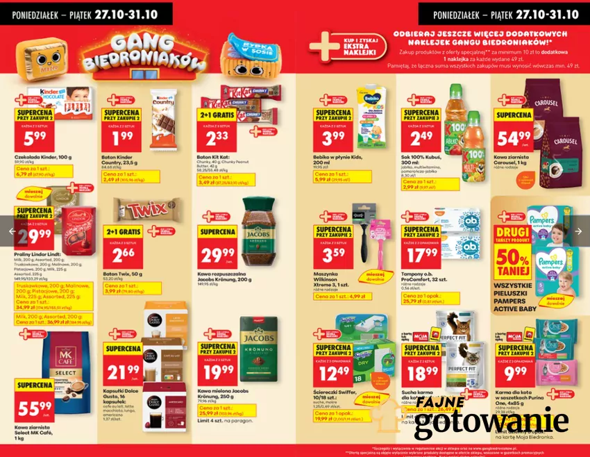 Duże obniżki cen pyszności w Biedronce Biedronka - gazetka