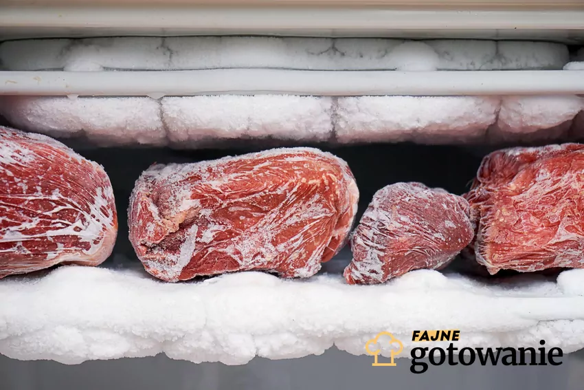 Mięso w zamrażarce