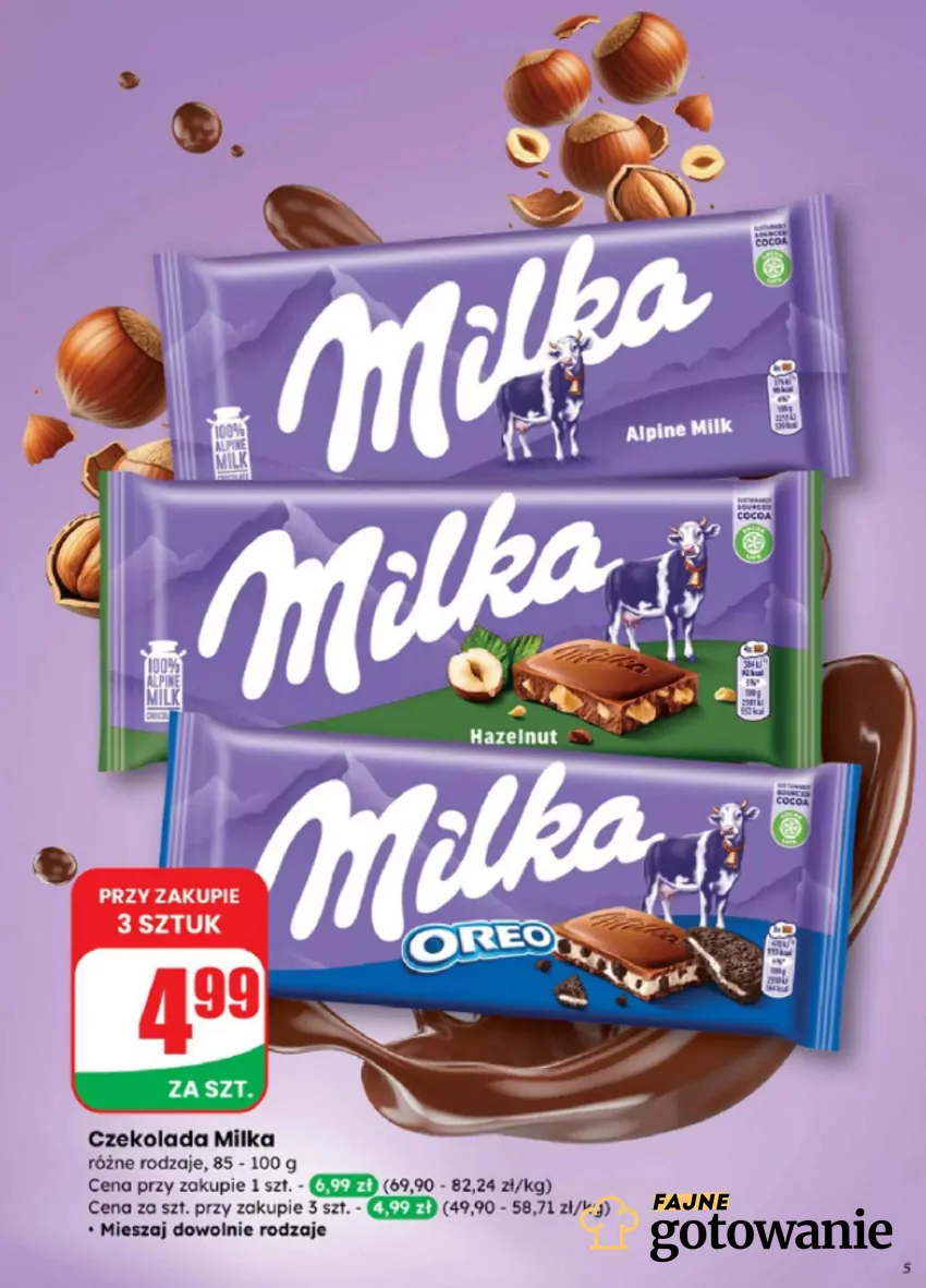 W promocji kultowa czekolada Milka Dino - gazetka