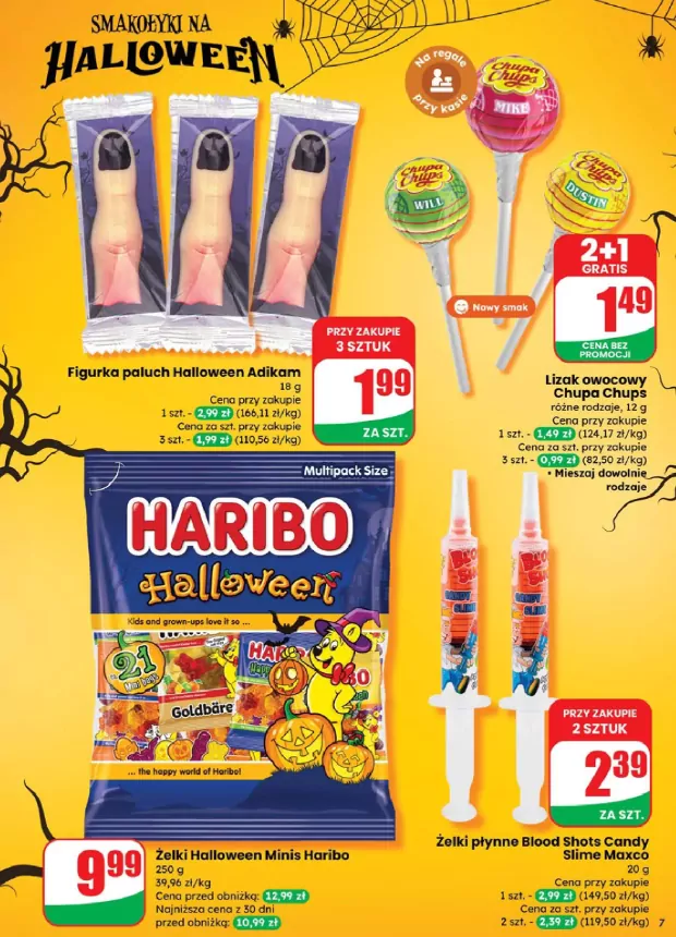 Dużo ciekawych słodyczy w Dino z okazji Halloween Dino - gazetka