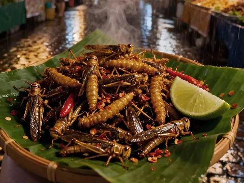 Jedzenie owadów w żywności