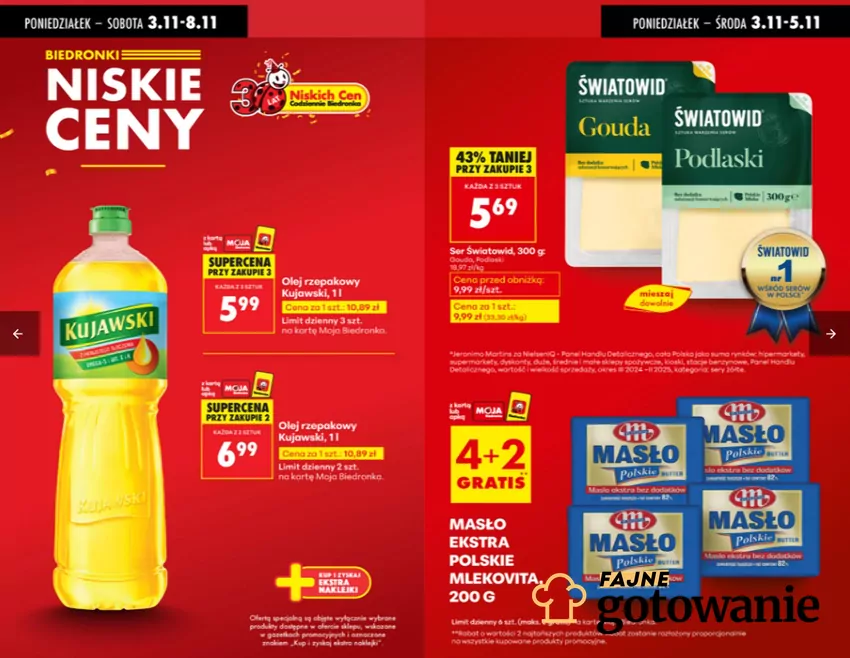W Biedronce promocja na m.in. kultowe masło Biedronka - gazetka