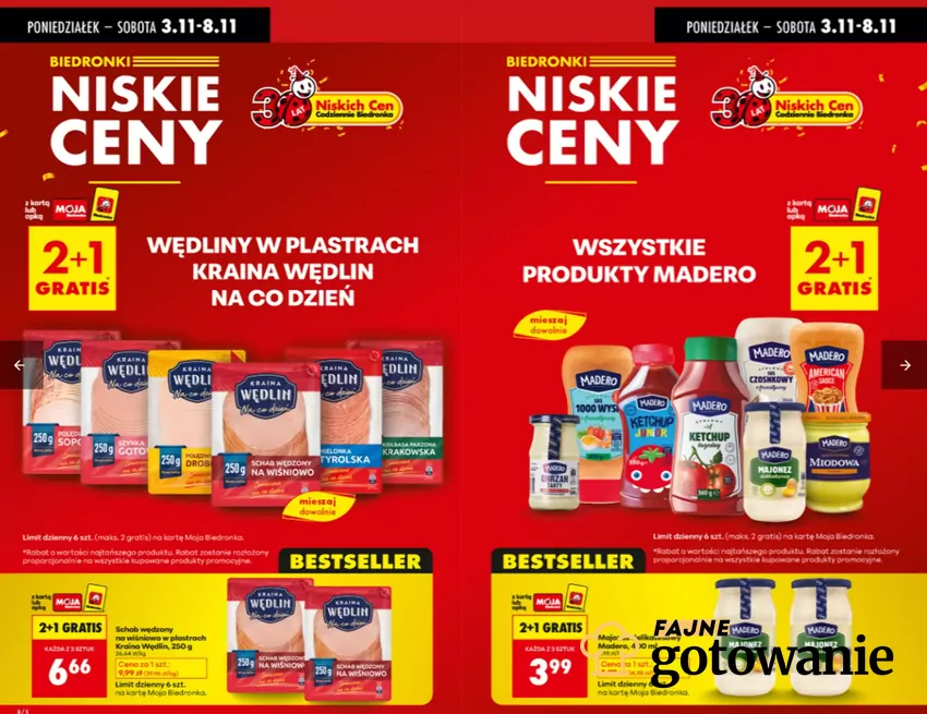 W promocji m.in. wędliny i produkty marki Madero Biedronka - gazetka