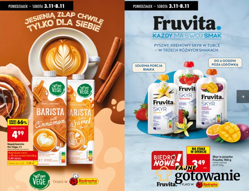 Ciekawe promocje w Biedronce - do 8.11 Biedronka - gazetka