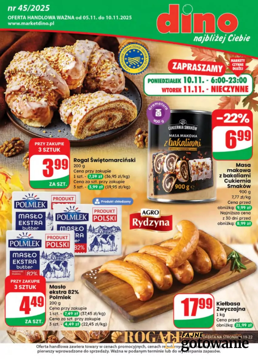 Kultowe masło w promocji - tylko do 10.11 Dino - gazetka