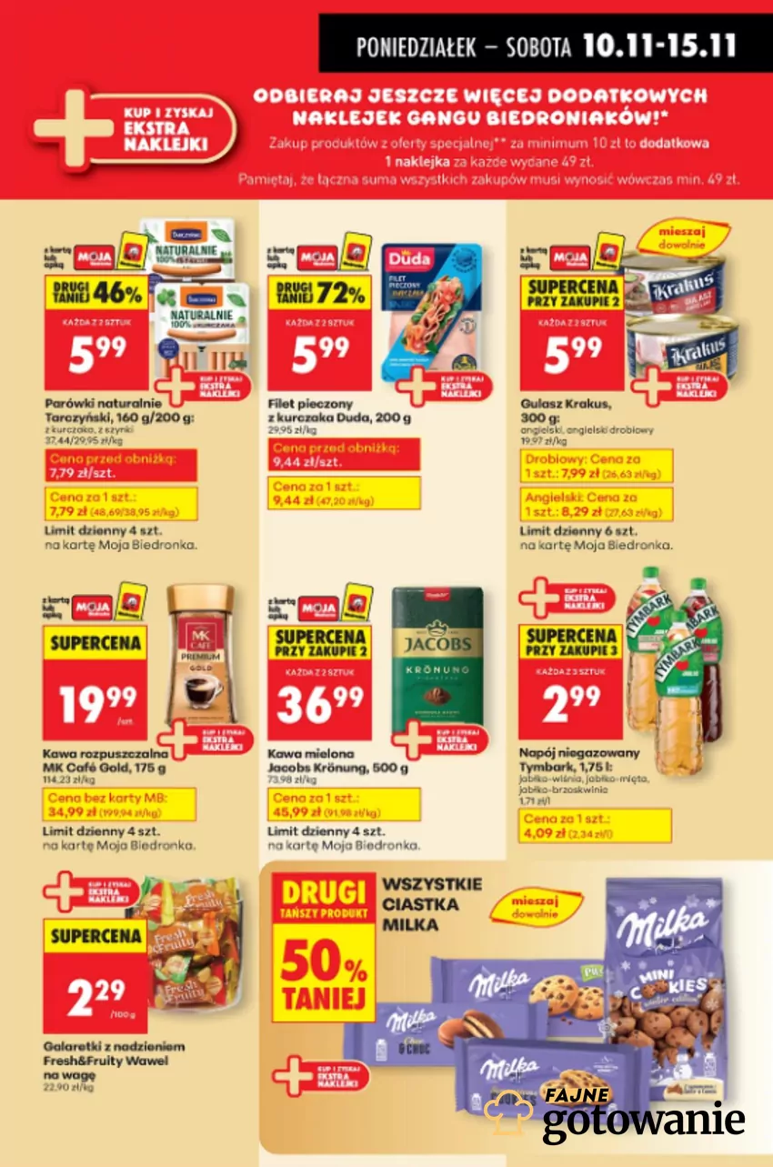 W promocji m.in. kawy, napoje i słodycze Biedronka - gazetka