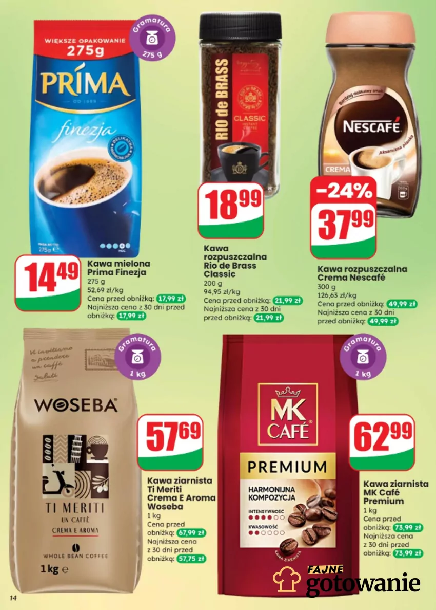 Kultowe kawy w okazyjnych cenach Dino - gazetka