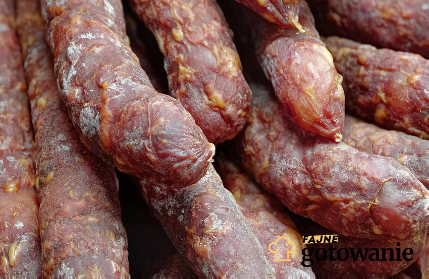 Kiełbasa z białym nalotem