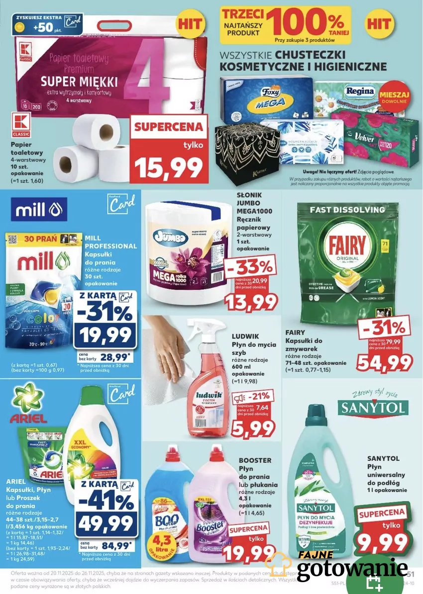 Bardzo dobra marka do prania jest w fajnej przecenie - 41% taniej Promocje w Kauflandzie