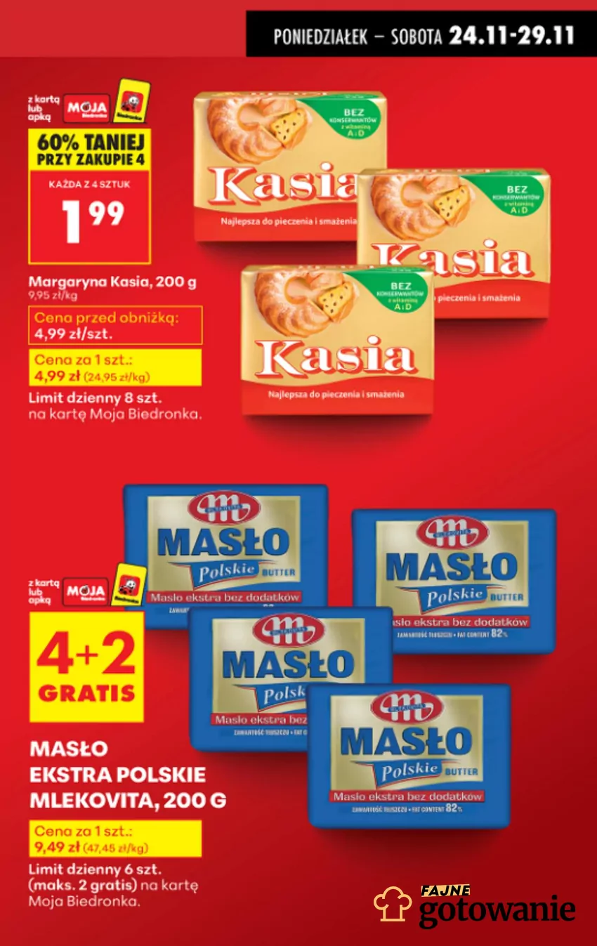 W Biedronce masło za mniej niż 2 zł Gazetka Biedronki