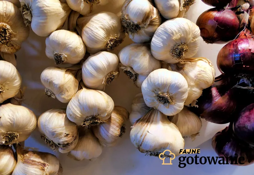 Czosnek i cebula jako warkocze