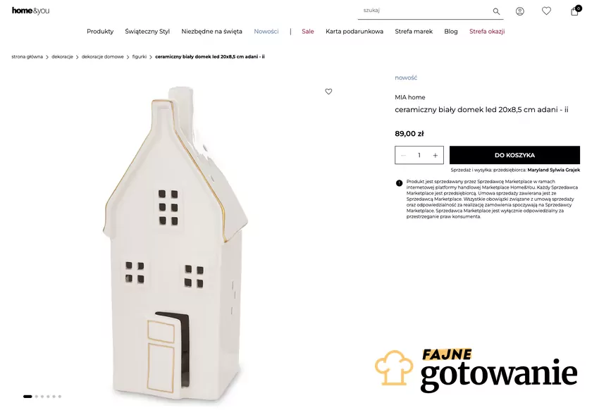 Domek ceramiczny LED z Home&You