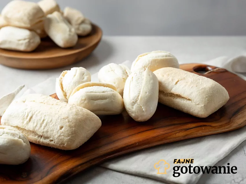 Mrożone pieczywo na desce do krojenia