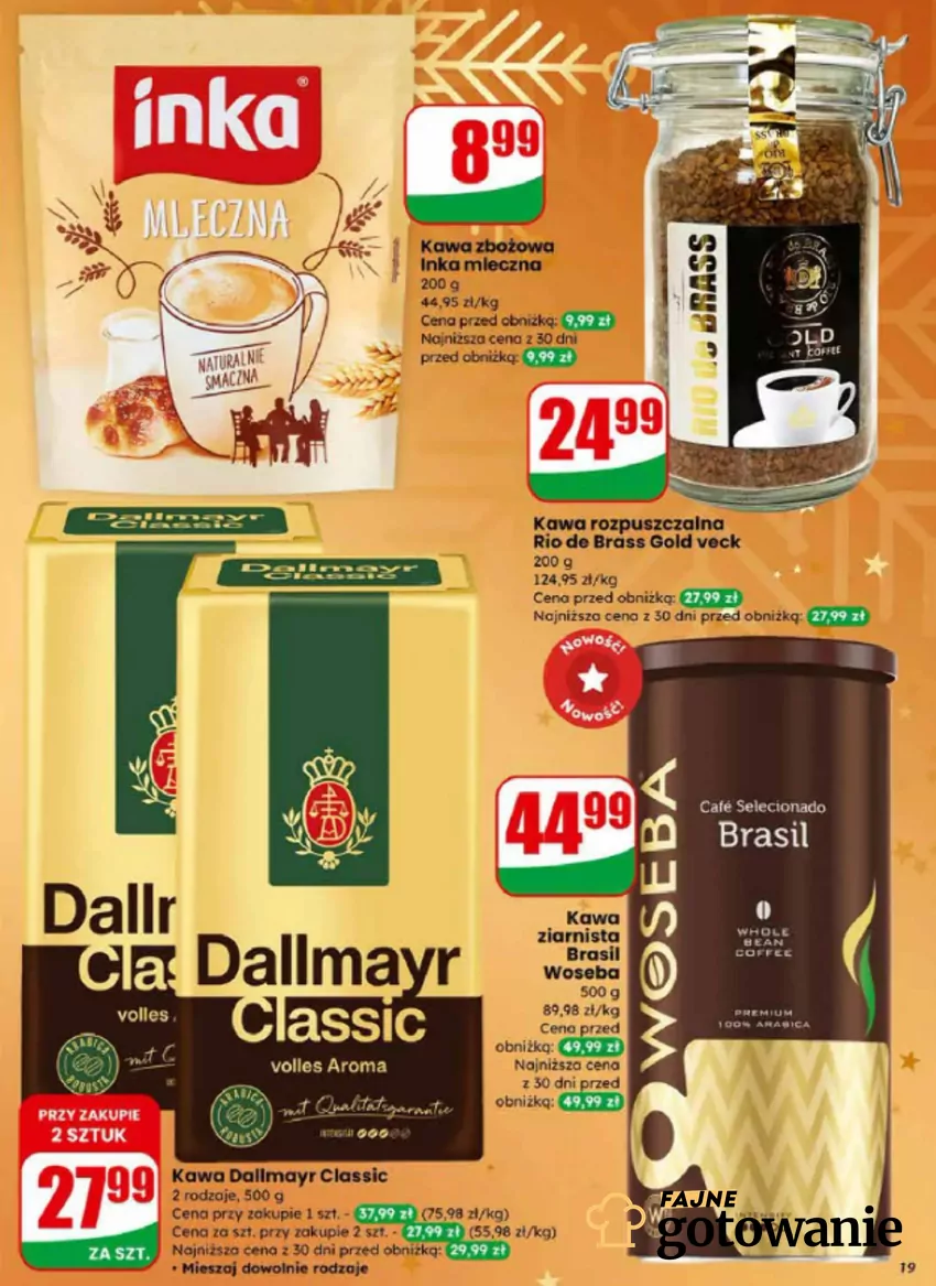 Kultowe kawy w promocji w Dino Dino - gazetka