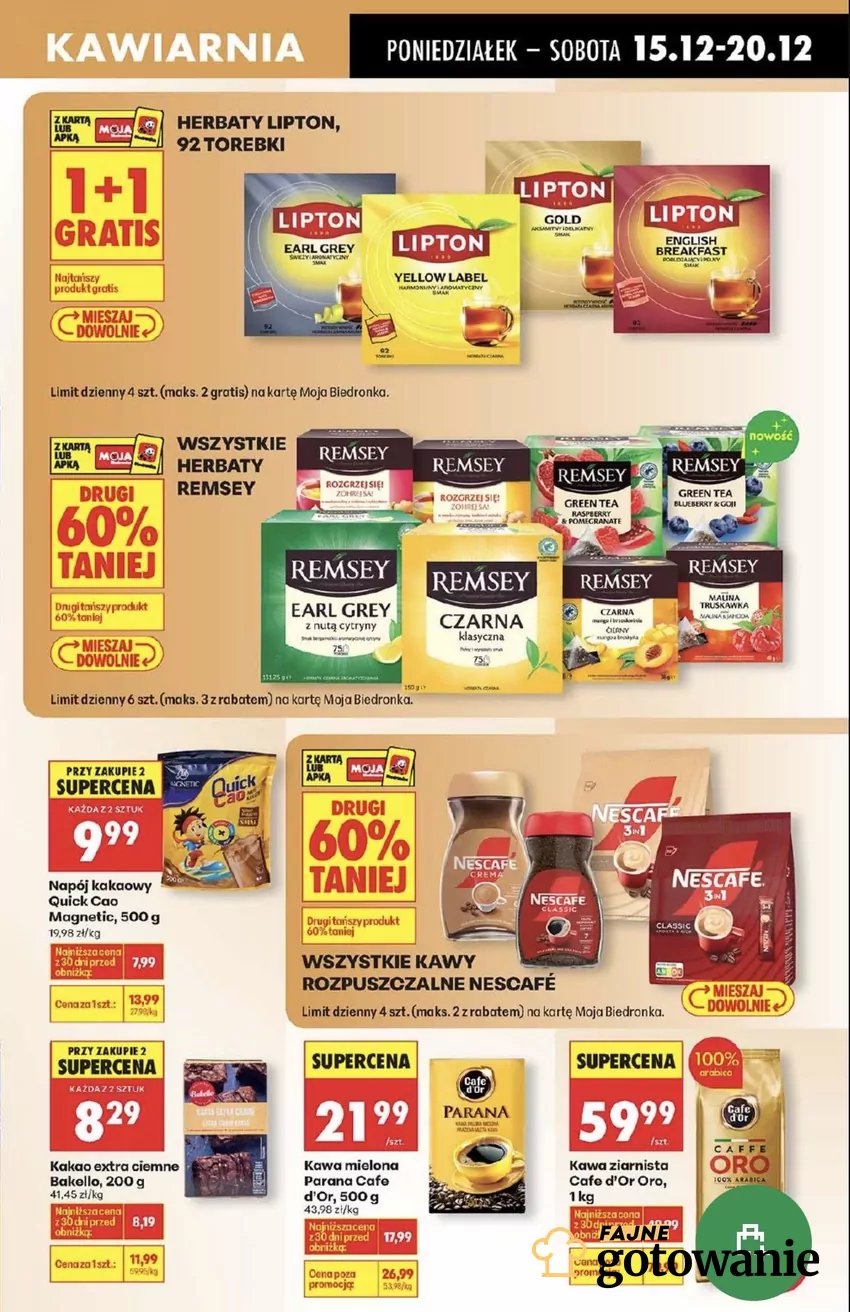 Kilka znanych kaw obecnie jest w dobrej cenie Promocje w Biedronce