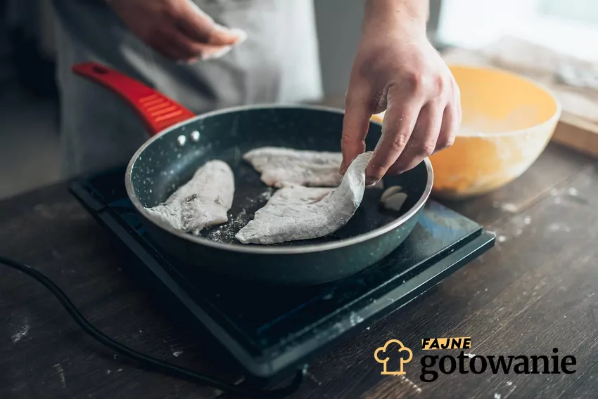 Smażenie ryby na patelni