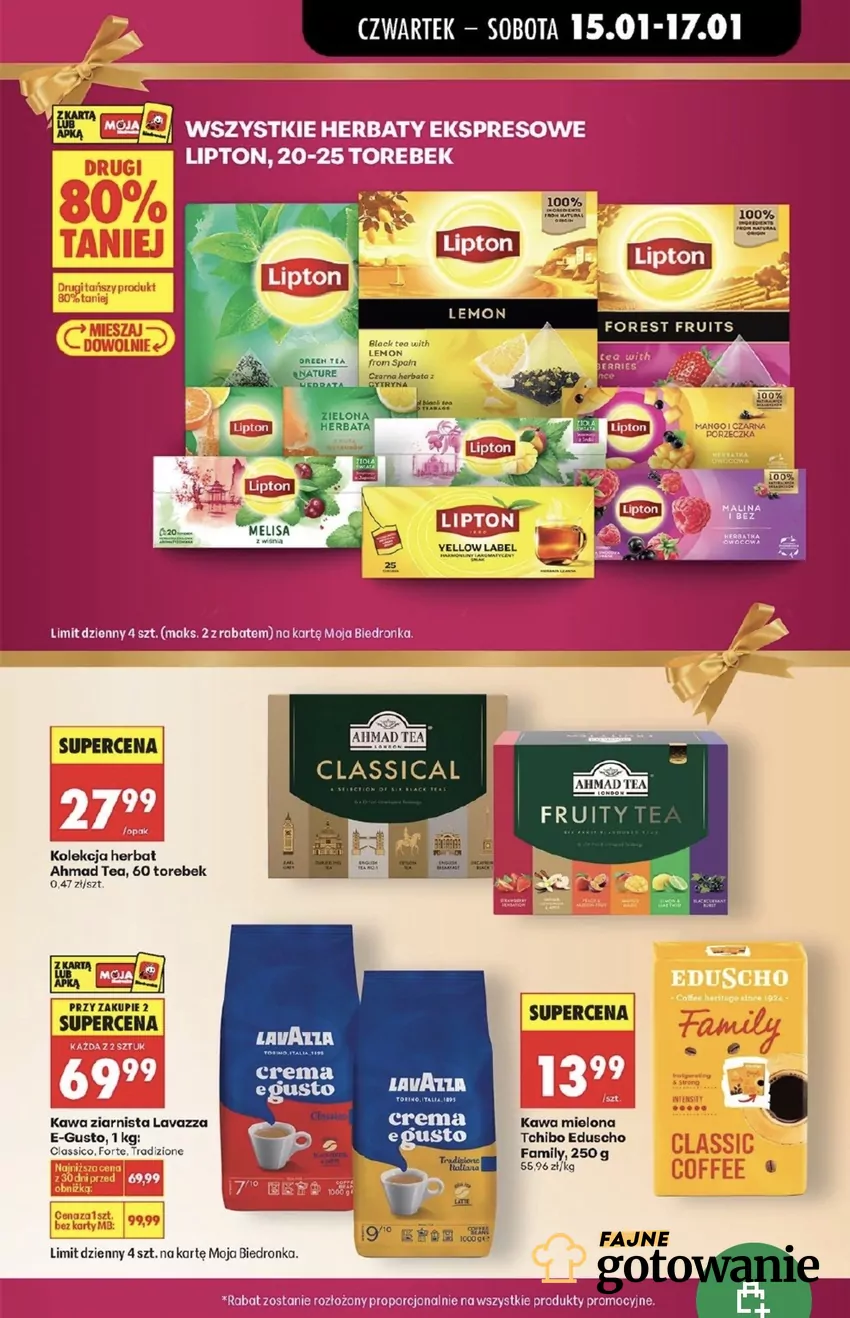 Kolekcja herbat jest w atrakcyjnej cenie - 27,99 zł Promocje w Biedronce