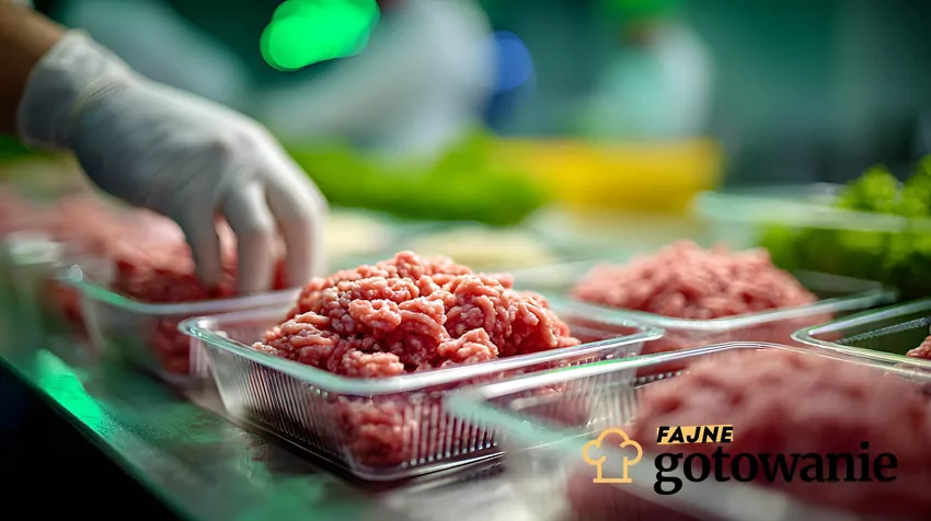 Mięso mielone czasem ciemnieje, przez co może budzić wątpliwości Pakowanie mięsa mielonego do pojemników