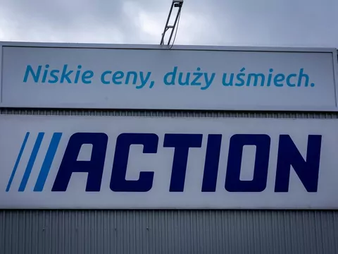 Pluszowy puf XL ze schowkiem w Action