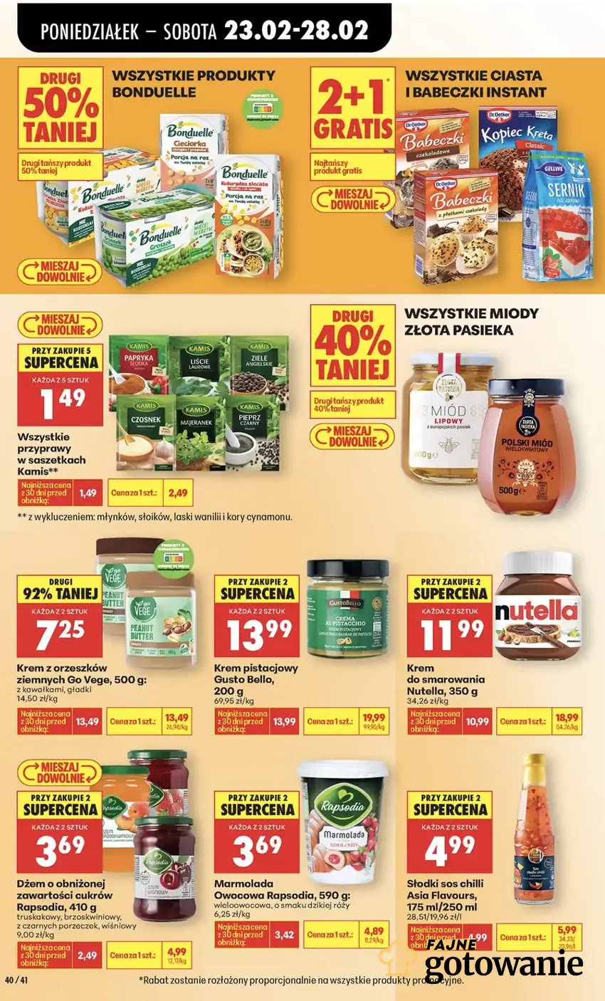 Nutella tańsza o 7 zł do końca tygodnia Promocje w Biedronce