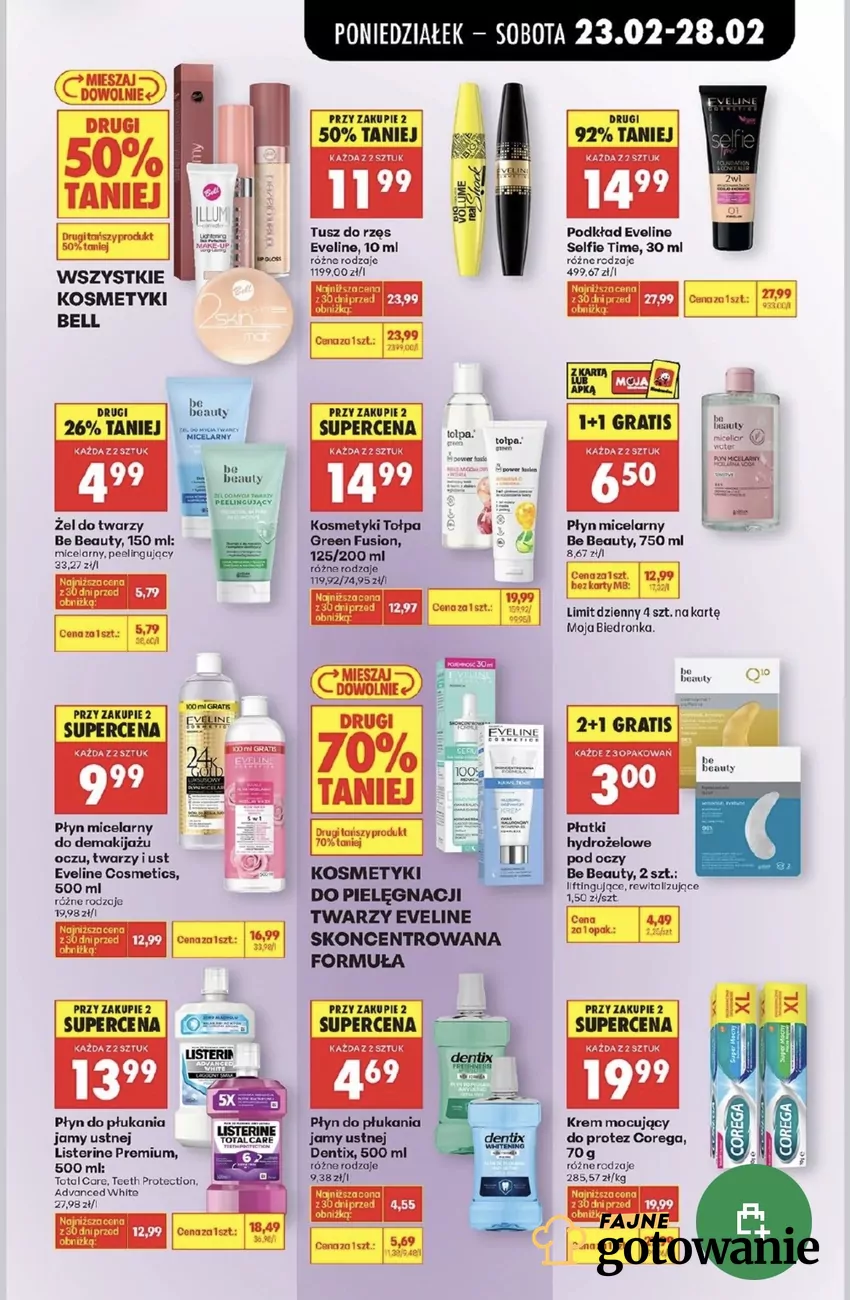 Cała marka kosmetyków Bell na przecenie Promocje w Biedronce