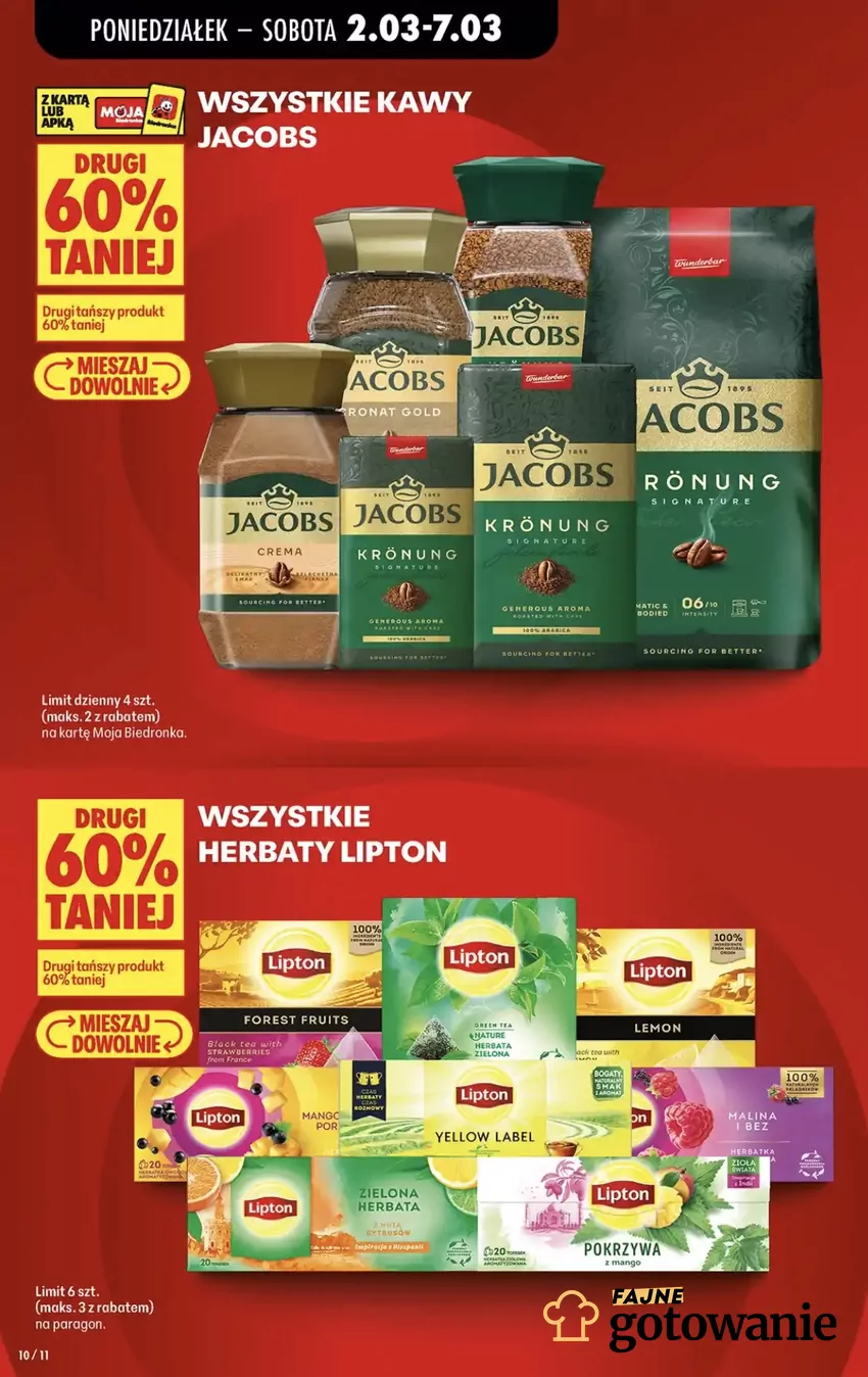 Każda kawa tej marki bierze udział w promocji Promocje w Biedronce