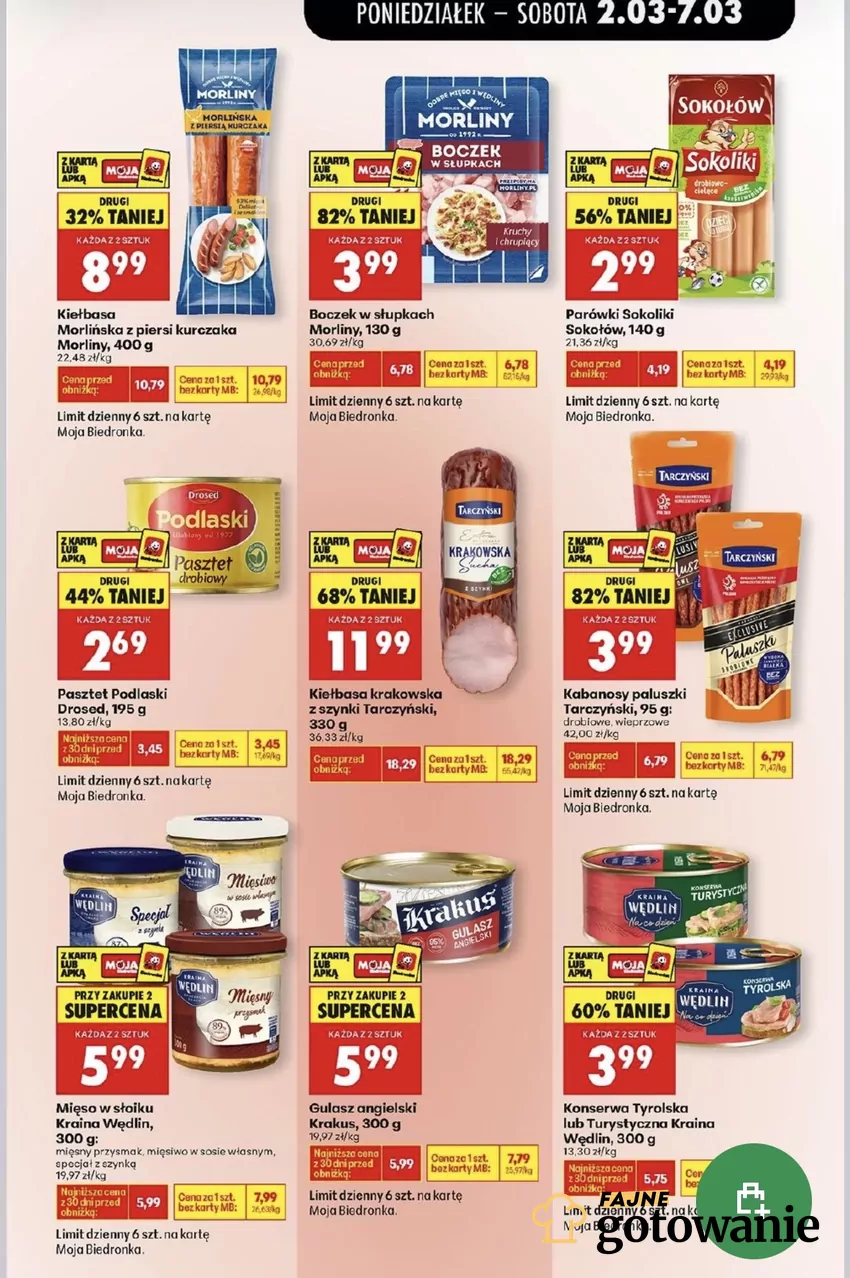 Procentowe obniżki sięgają nawet 82% Promocje w Biedronce