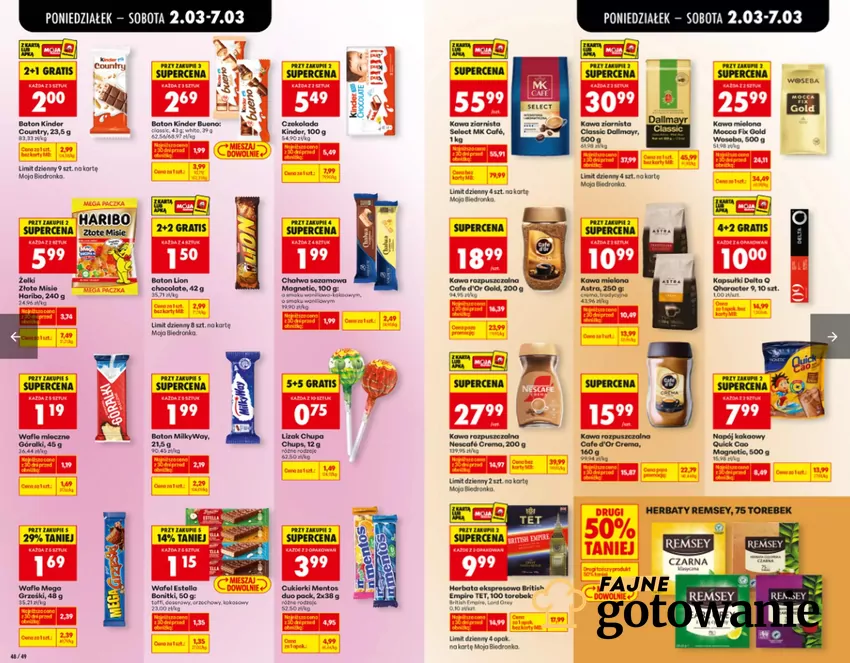 W Biedronce duże obniżki cen kultowych kaw Biedronka - gazetka