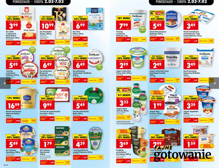 W promocji m.in. sery i jogurty Biedronka - gazetka