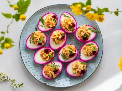 Jajka jako dekoracja stołu