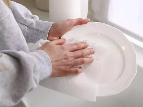 Detal w ręcznikach papierowych