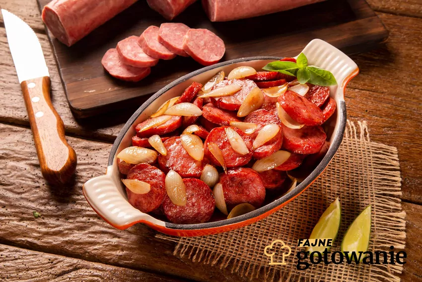 Danie z kiełbasy z PRL