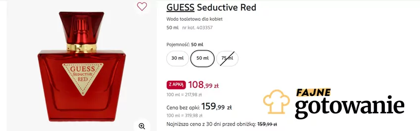 Guess Seductive Red - teraz taniej niż zwykle! Rossmann - promocja
