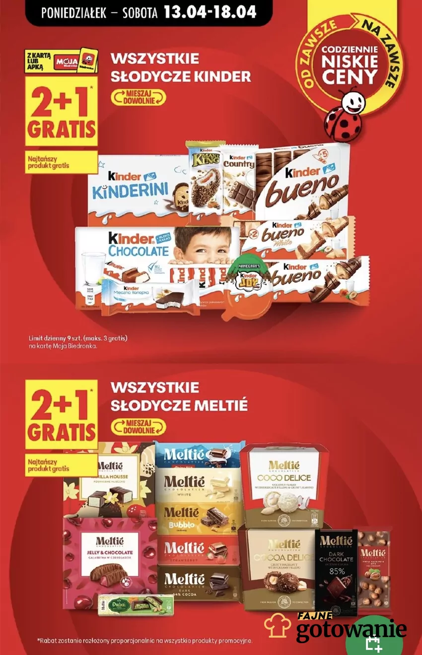 Weź 3 sztuki - zapłać za 2 Promocje w Biedronce