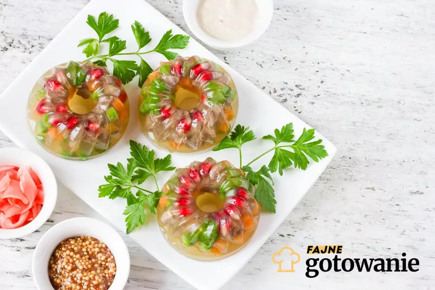 Auszpik na półmisku