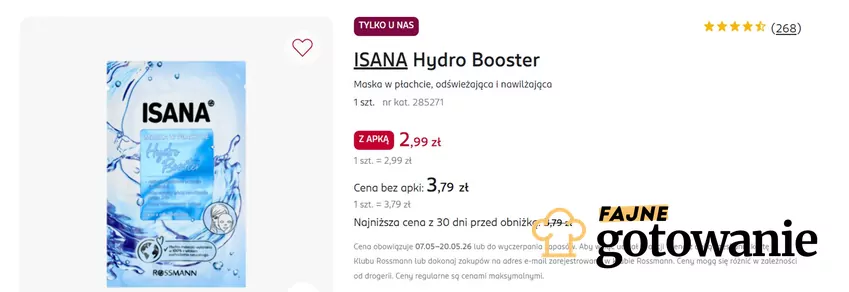 Rossmann - maseczka