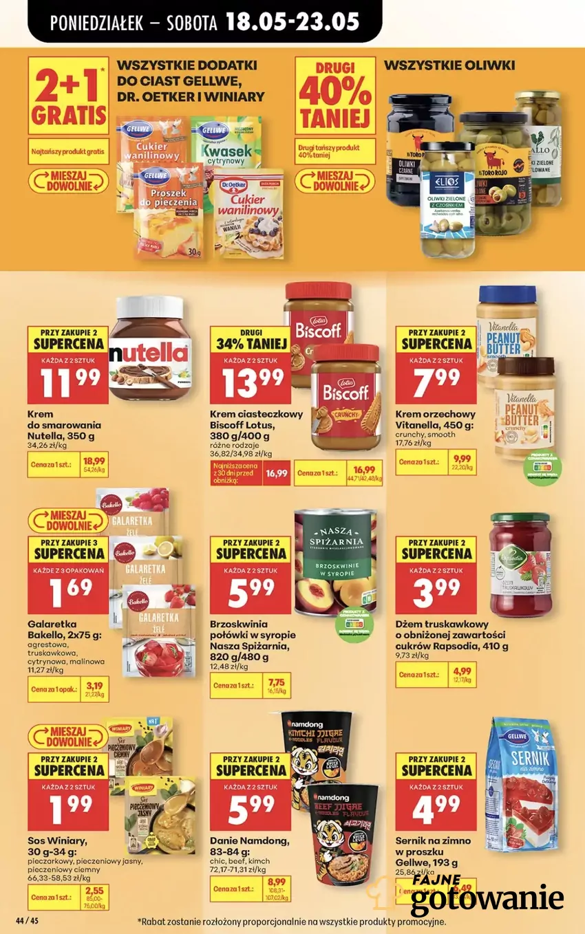 Nutella (350 g) teraz w Biedronce jest objęta 7 zł rabatu Promocje w Biedronce