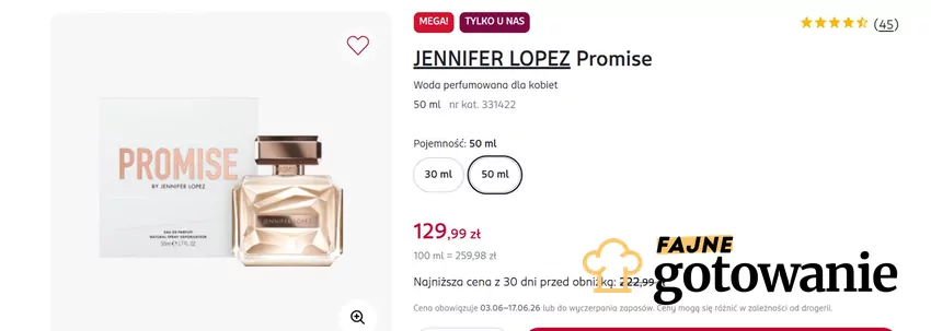 Woda perfumowana dla kobiet w rewelacyjnej cenie Rossmann - gazetka