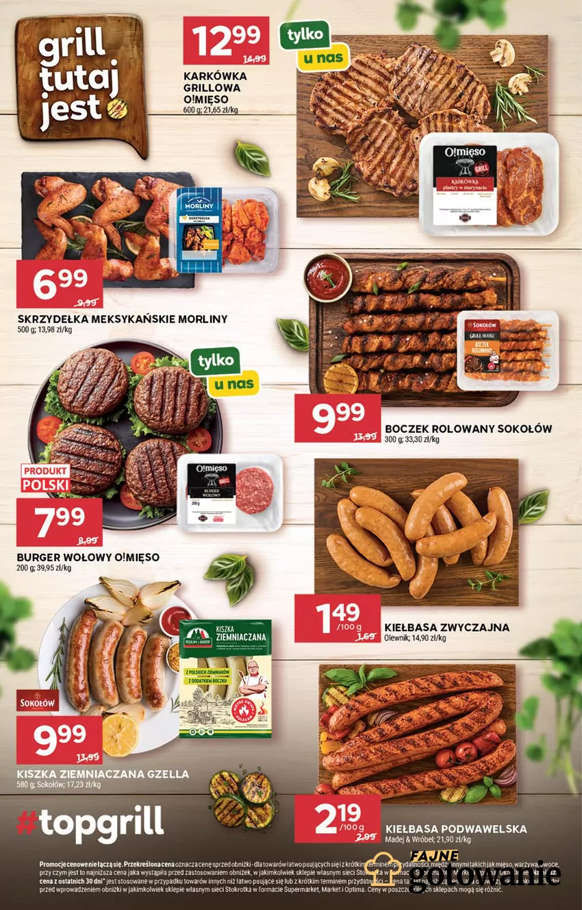 Produkty na grilla w okazyjnej cenie w Stokrotce Stokrotka - gazetka
