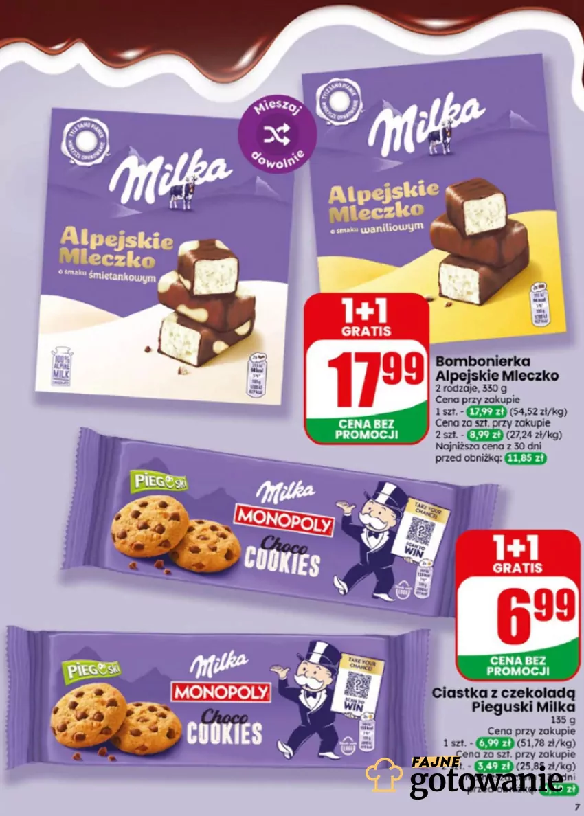 Słodycze Milka w okazyjnych cenach Dino - gazetka