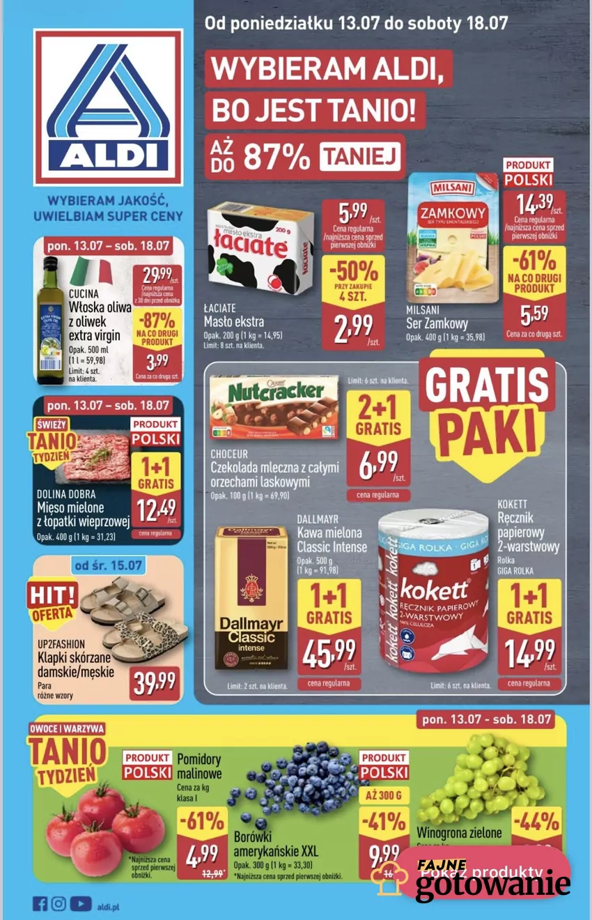 Włoska oliwa z oliwek w ekstra cenie: co drugie opakowanie kosztuje aż o 87% mniej Promocje w ALDI