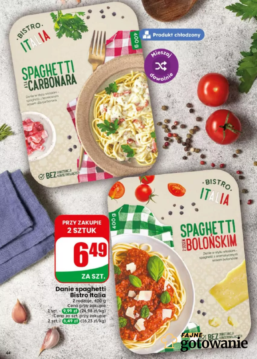 W promocji genialne włoskie spaghetti Dino - gazetka