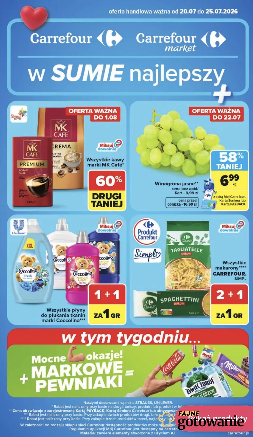 Wszystkie kawy MK Cafe przeceniono w Carrefour - drugi 60% taniej Promocje w Carrefour