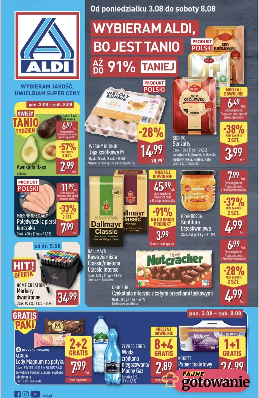 Kawa ziarnista Dallmayr Classic lub kawa mielona Dallmayr Classic Intense za 3,99 zł/co drugą paczkę Promocje w ALDI