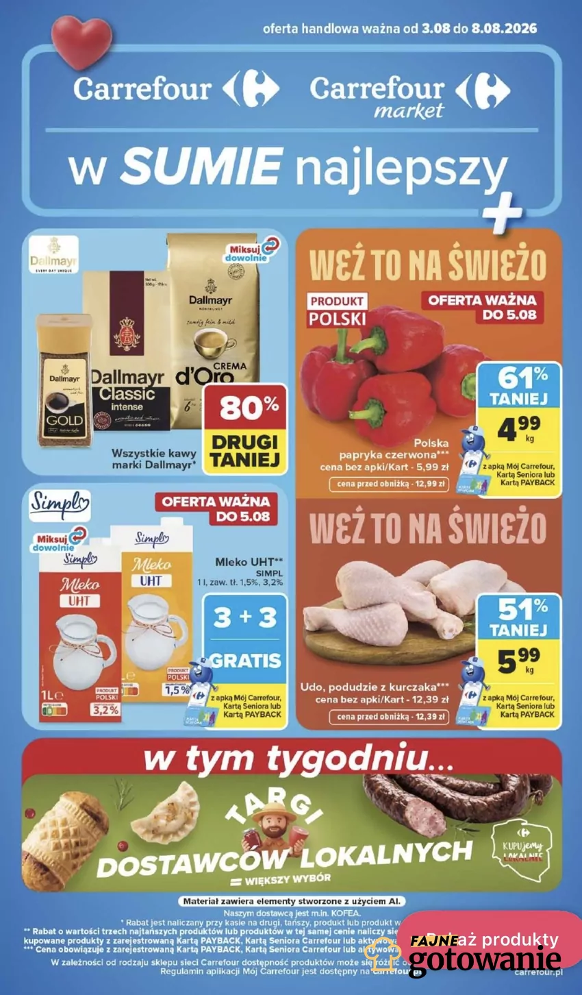 Wszystkie kawy marki Dallmayr są z rabatem "drugi 80% taniej" Promocje w Carrefour