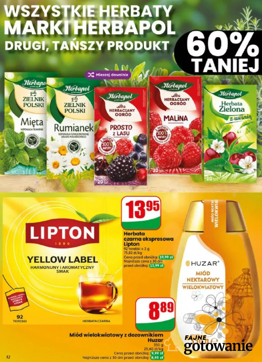 Duże promocje herbaty Dino - gazetka