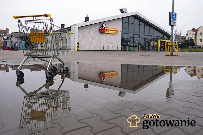 Biedronka z zewnątrz