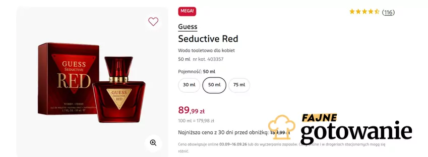 Popularna woda toaletowa dla kobiet za mniej niż 100 zł Rossmann - gazetka