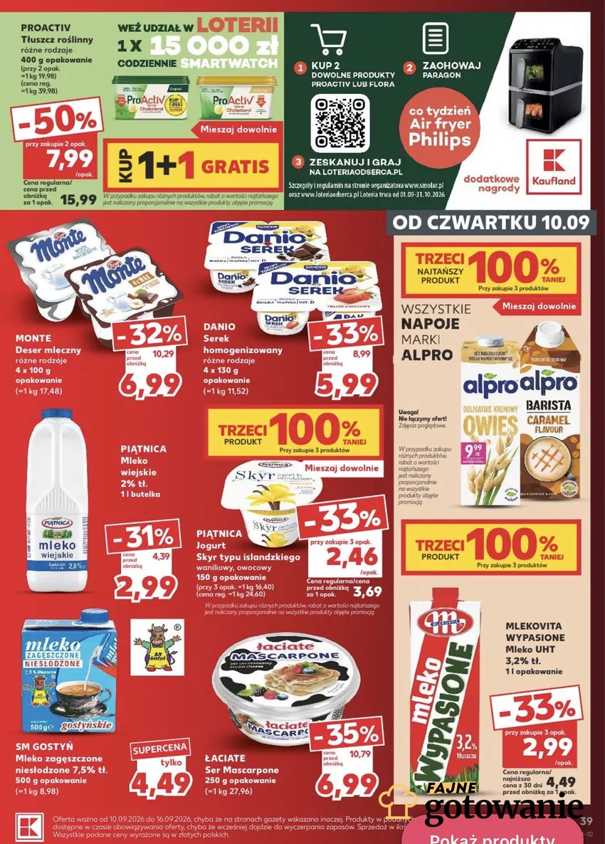 Tłuszcz roślinny ProActiv (400 g) w promocji 1+1 gratis w Kauflandzie Promocje w Kauflandzie