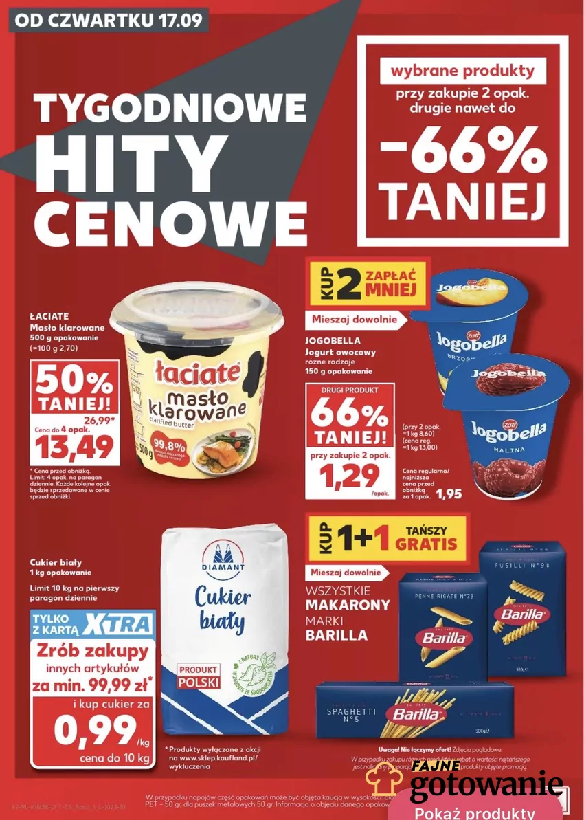 Niska cena cukru buałego dostepna jest po zrealizownaiu zakupów innych produktów za minimum 99,99 zł Promocje w Kauflandzie